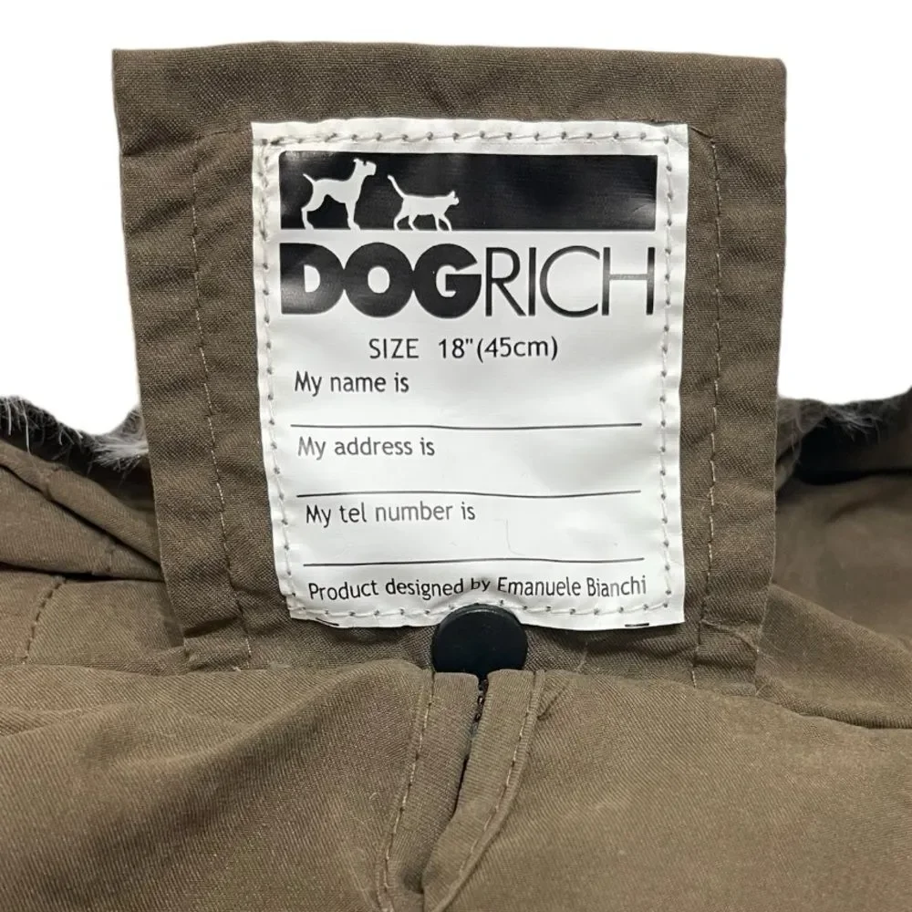 Emanuel’s Bianche DogRich Siberian Hooded Coat 18”